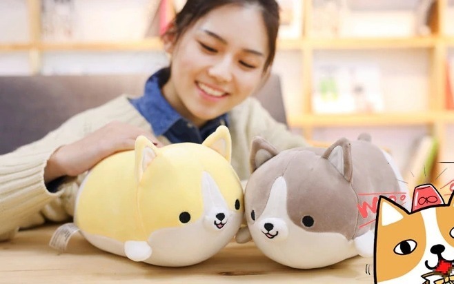 Cute Corgi Plush Pillow