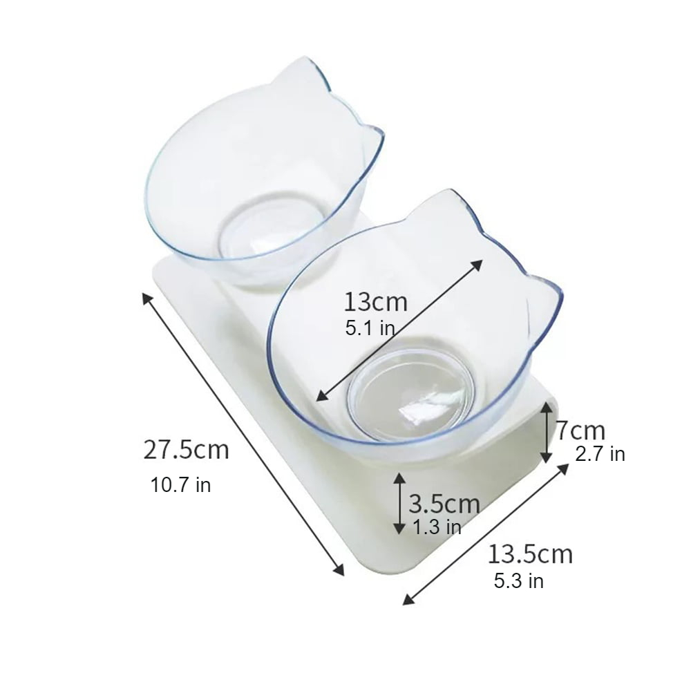 Non-Slip Cat Bowls with Raised Stand Non-Slip Cat Bowls with Raised Stand