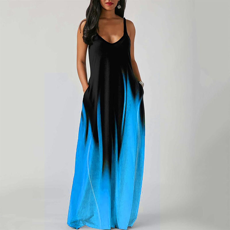 chinese dress ladies Summer Vibes Tie Dye Maxi Dress – MaxiRay Boutique main image 1
