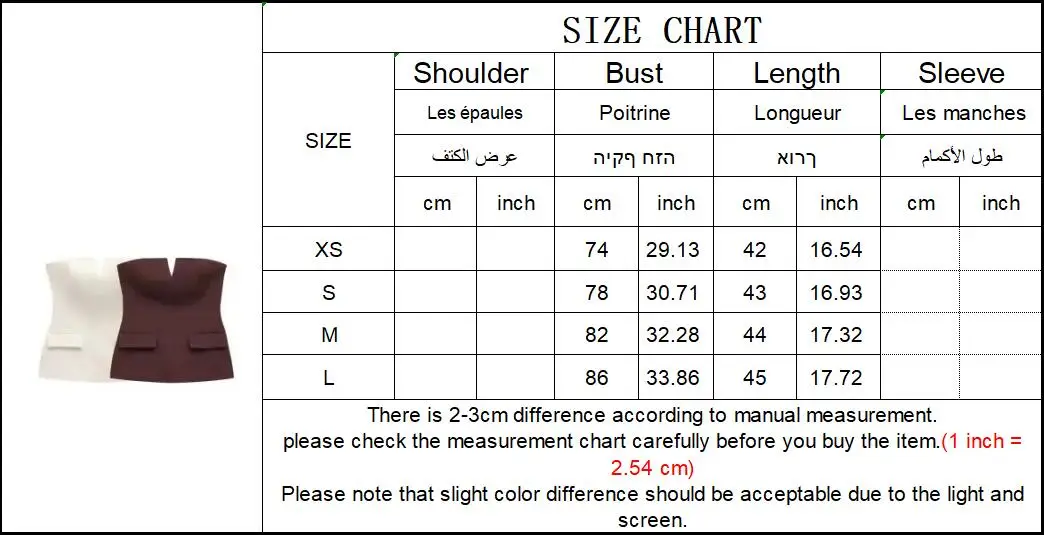 TFMLN Womens Strapless Crop 2025 Tops Basic Sleeveless Office Lady Tops Trend Street Fashion Classic Solid Tube Tops