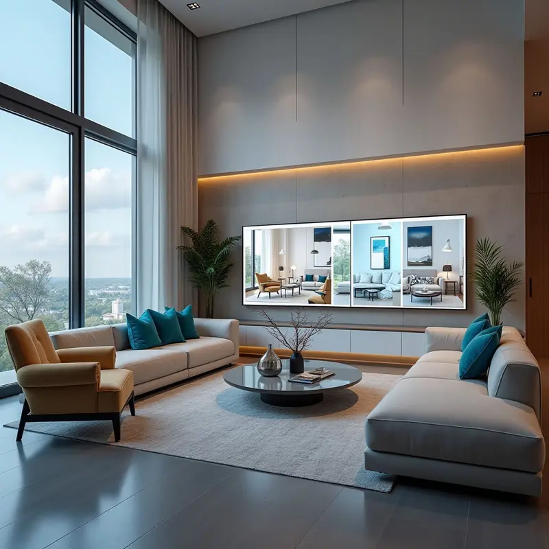 AI tailors interior design choices to individual tastes and functional needs.