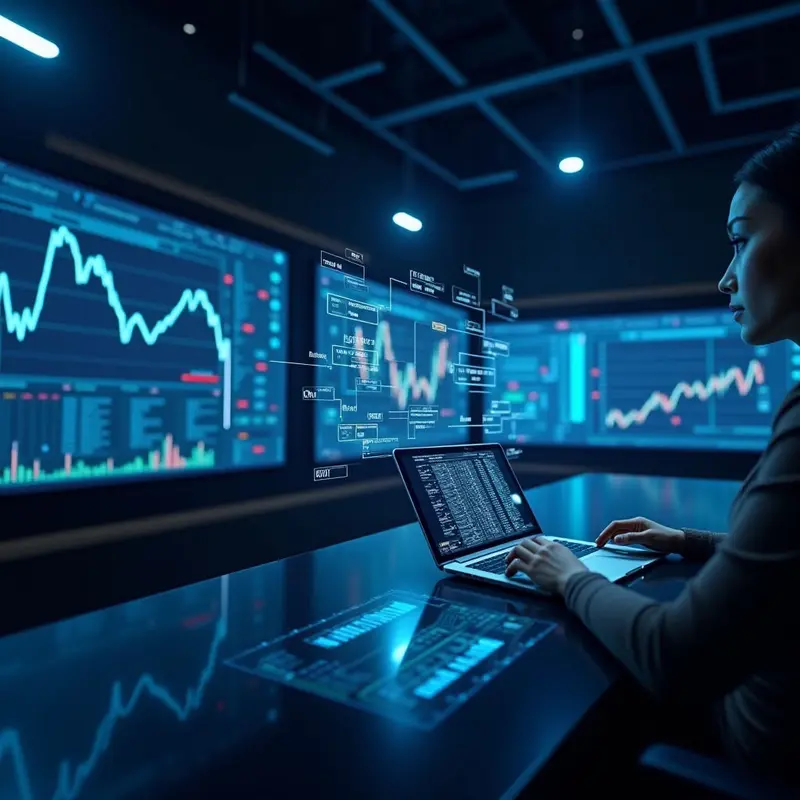 AI transforms finance with real-time analytics and intelligent decision-making tools.