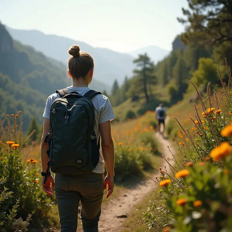 A professional explores a lesser-known trail, embracing the authenticity of local landscapes.