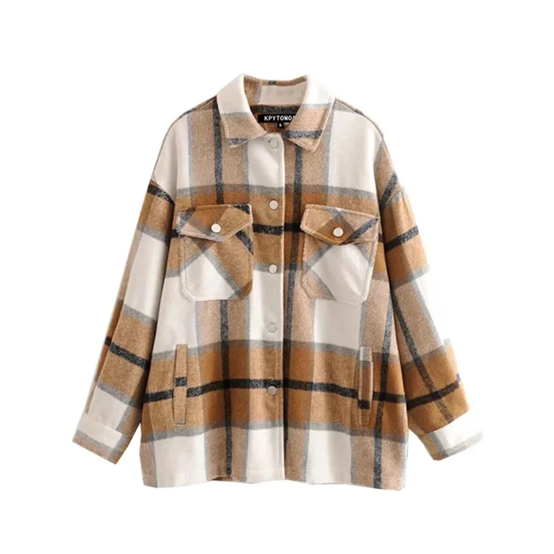 Khaki plaid