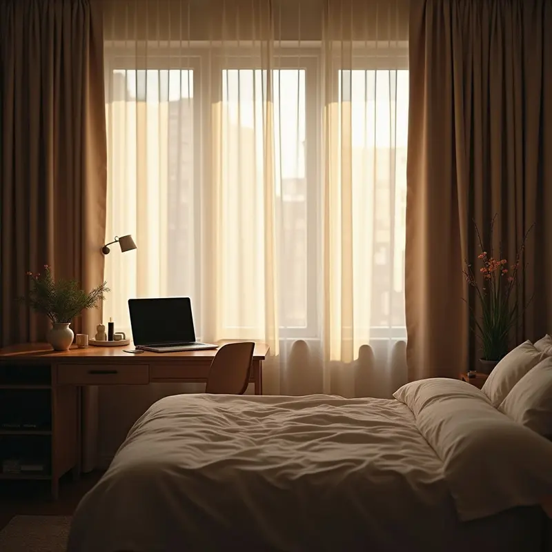 A calm setting to start the day free from distractions.