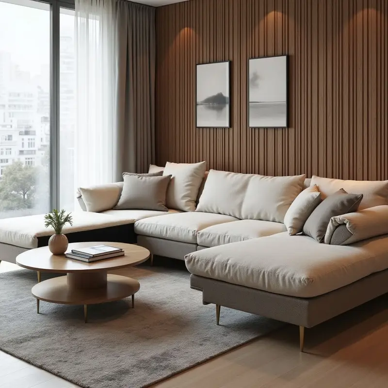 Modular and versatile furniture designs enhance modern living spaces.