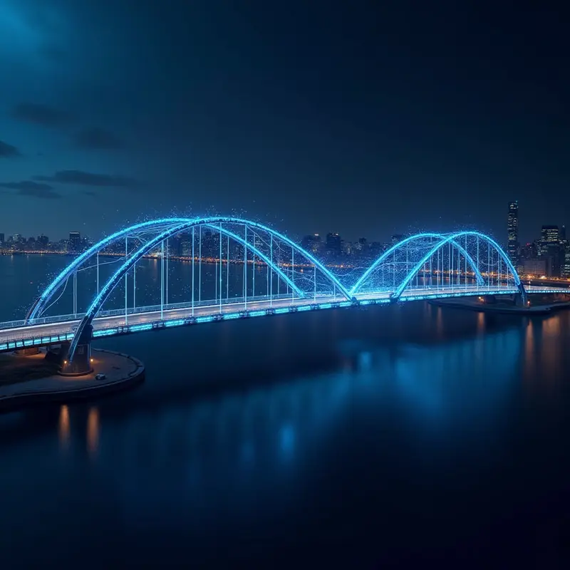The Pontes bridge aligns traditional and blockchain-based financial systems for enhanced efficiency.