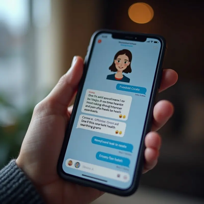 AI-driven mental health chatbot offering real-time support.
