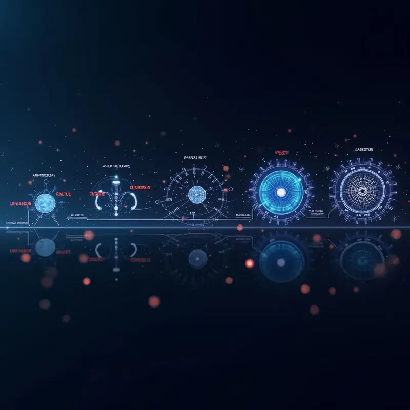 AI’s strategic role in driving technological revolution as illustrated by a timeline.