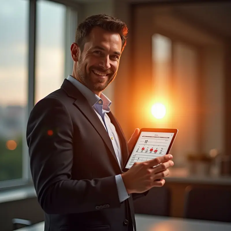 Entrepreneur celebrating an 11‑month ROI from AI customer support.