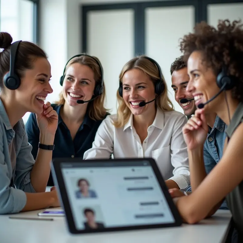 Support team thriving with AI‑enhanced customer experience tools.