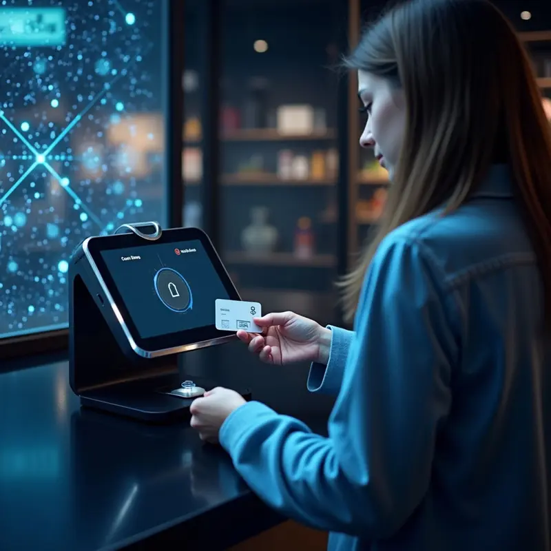 Biometric checkout illustrating AI‑DeFi fraud detection cutting e‑commerce fees.