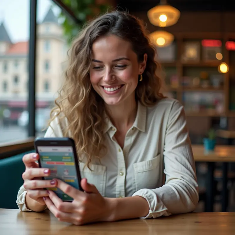 Traveler reviewing a trusted AI itinerary on a phone.