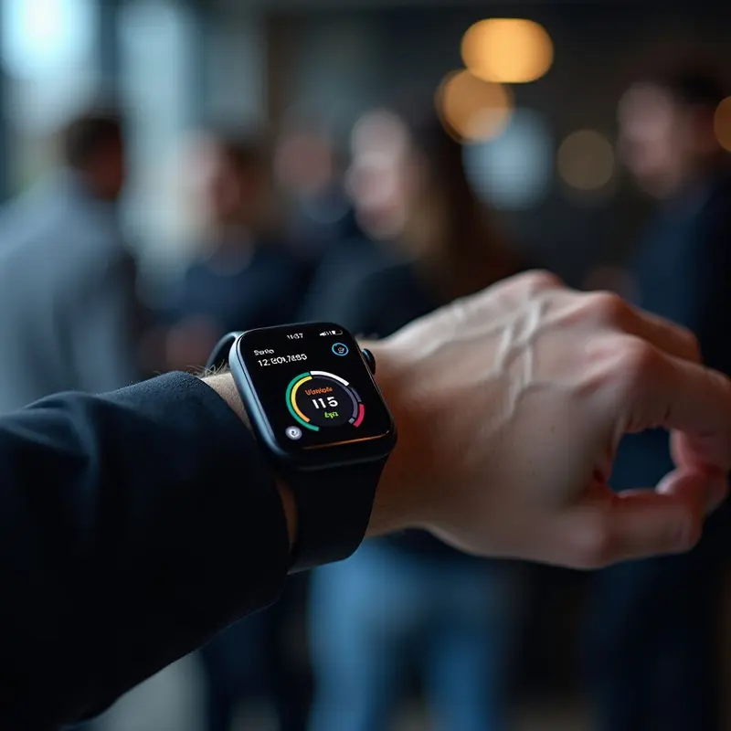 Wearable device delivering AI‑powered burnout alerts in real time.