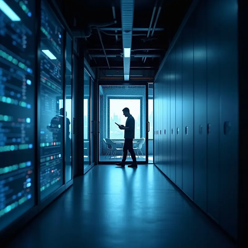 Employee moves to a privacy‑focused break area after a compliant automated pause.
