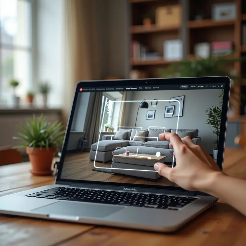 AR-enabled platform presents curated décor items for instant sourcing.