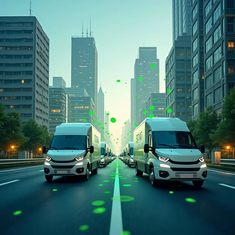 AI reduces fuel use and emissions through smarter routing.