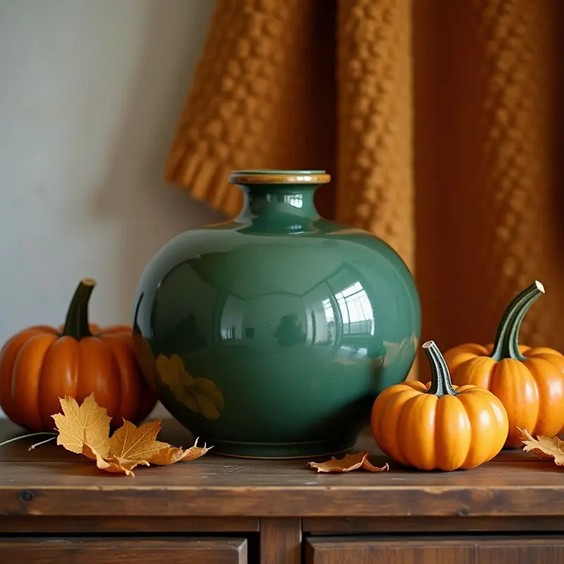 Emerald green vase representing the hidden gem decor trend.