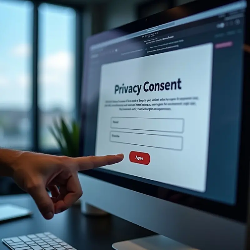 Consent prompt ensures break data collection meets GDPR and CCPA standards.