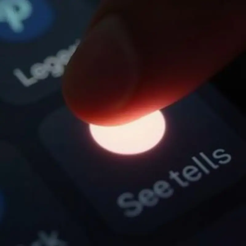 Close‑up of a fingertip activating a vibrant call‑to‑action on Pinterest, driving higher conversions.