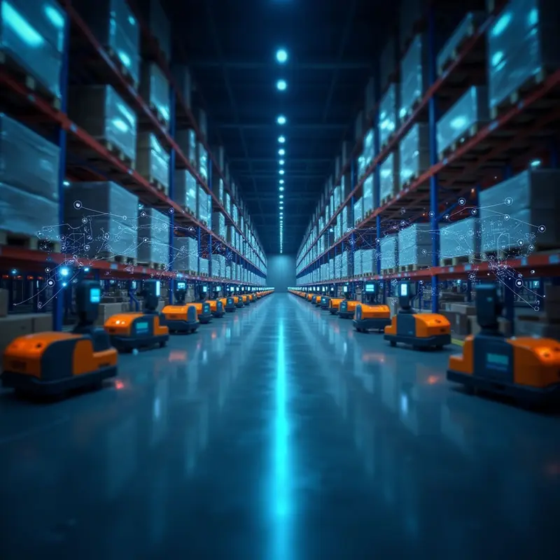 AI‑driven AS/RS robots streamline storage and retrieval, boosting warehouse throughput.