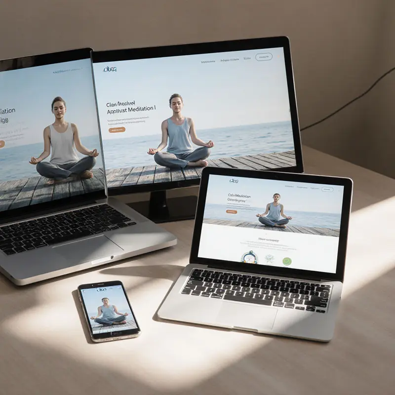 Multiple devices seamlessly synchronized, reflecting Calm Lifestyle Hub’s cross‑platform harmony.