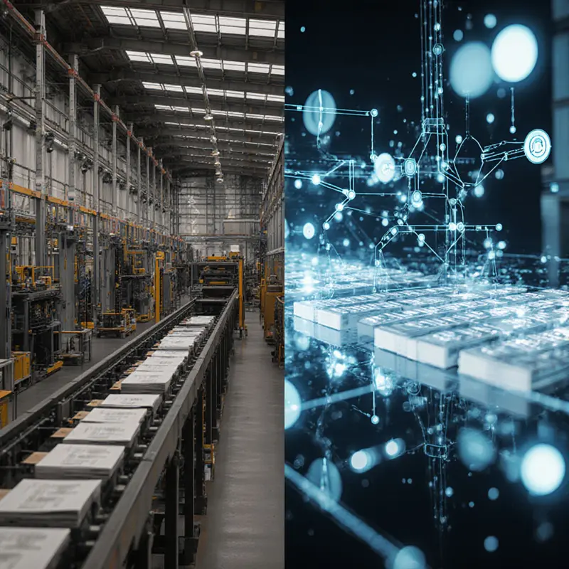 Contrasting static automation with flexible AI‑driven order handling.