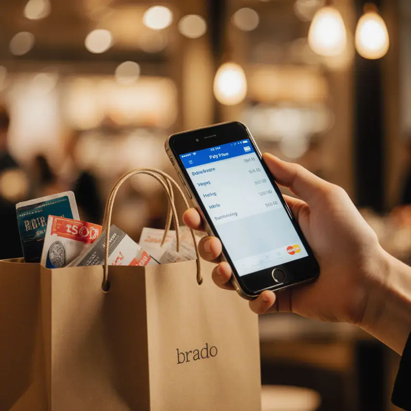 Customer using BNPL option at checkout, increasing average order value.