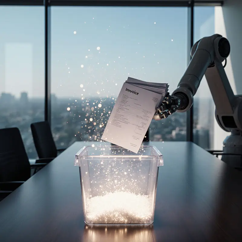 Robotic automation accelerating the financial close process.
