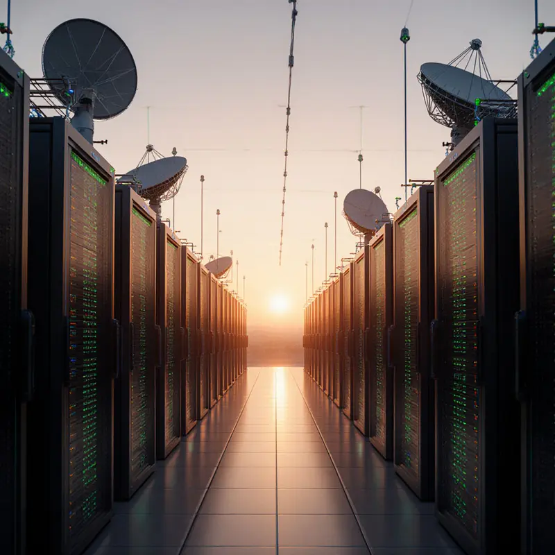 National data center powered by AI and 6G.