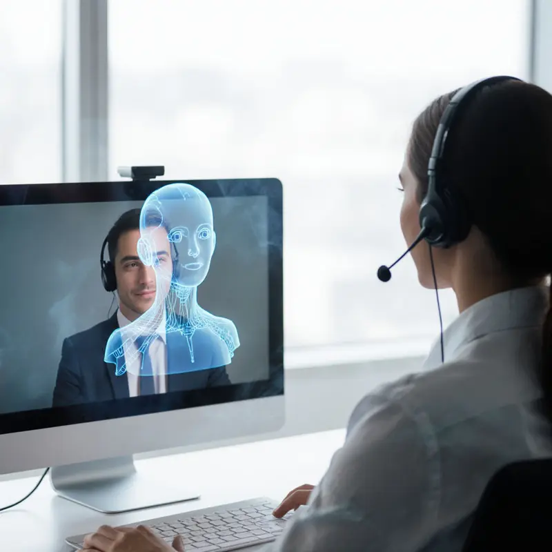 AI‑human framework delivering precise and empathetic finance support.
