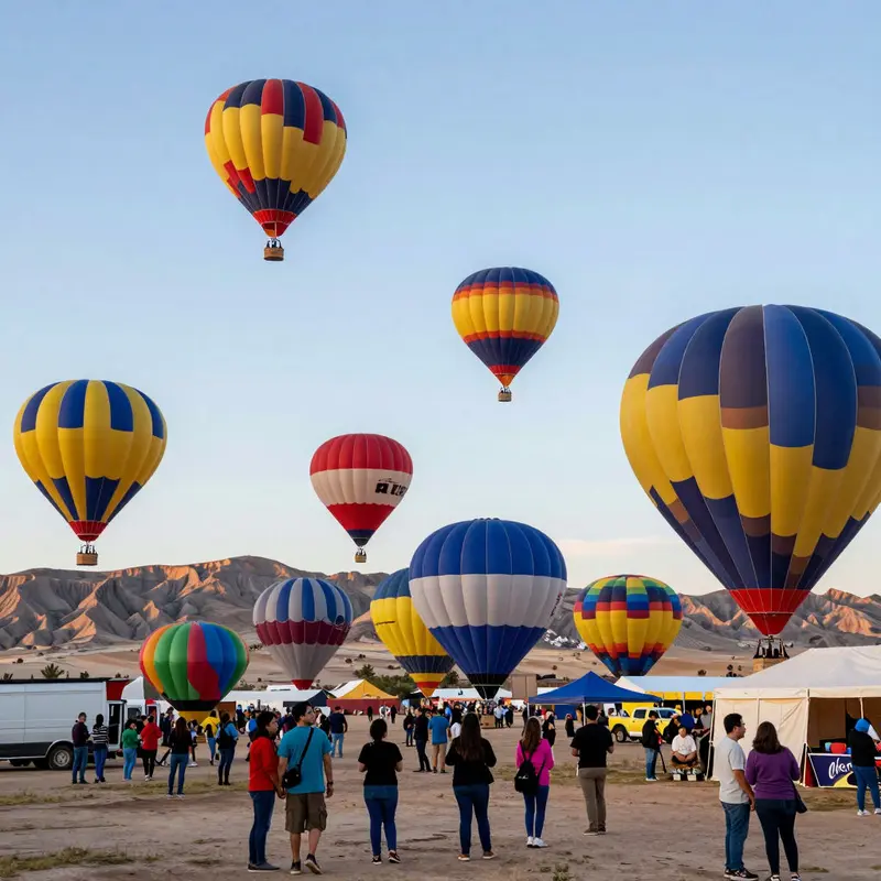 Albuquerque’s sky fills with colors during the Balloon Fiesta.