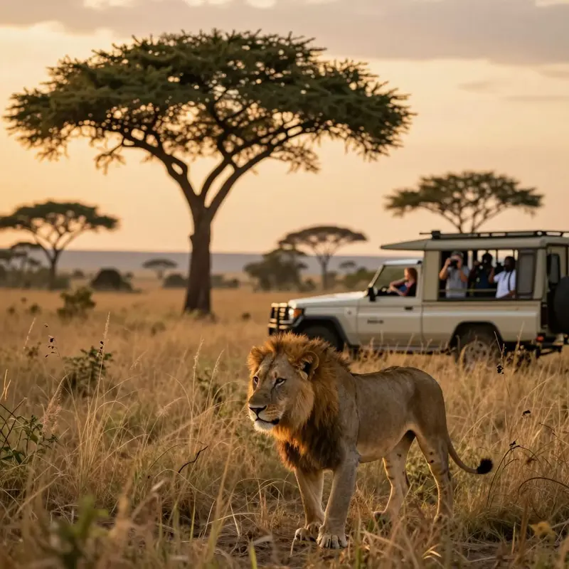 Lions in Kruger National Park showcase the park’s vibrant wildlife.
