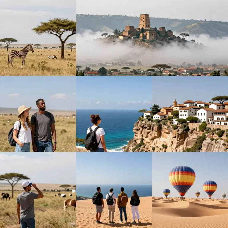 Global scenic travel destinations with diverse vistas defining 2026.