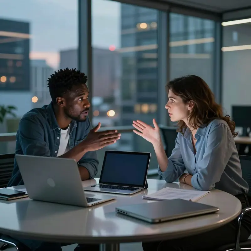 Team members in a modern office discuss changing enterprise expectations around cloud flexibility.
