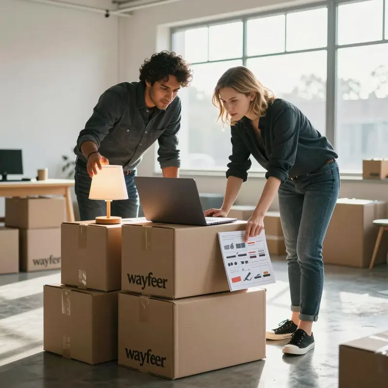 Design managers coordinate Wayfair products with studio decor planning to support smooth Decorify integration.