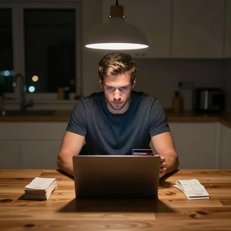 A late-night review of cards and receipts to identify small fees cutting into savings.