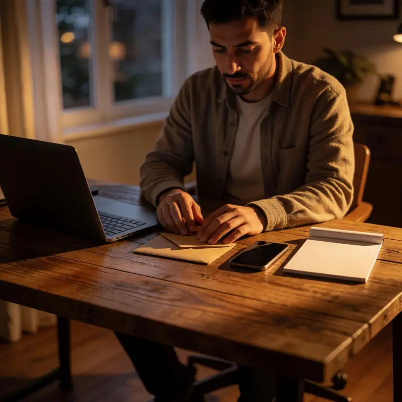 A seller pauses to verify whether a message exists before assuming alerts failed.