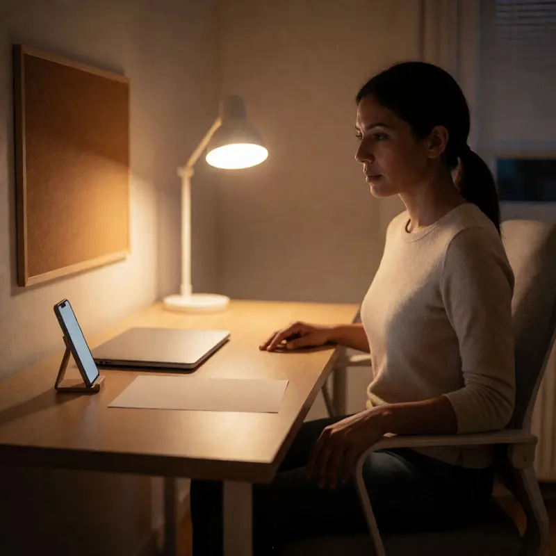 A seller prepares to adjust settings that can silence message alerts.