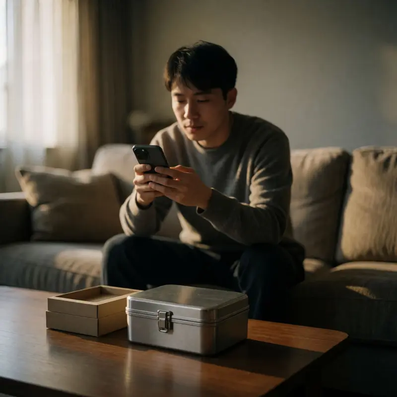 A quiet home scene framing the tension between owning hardware and maintaining privacy protections.