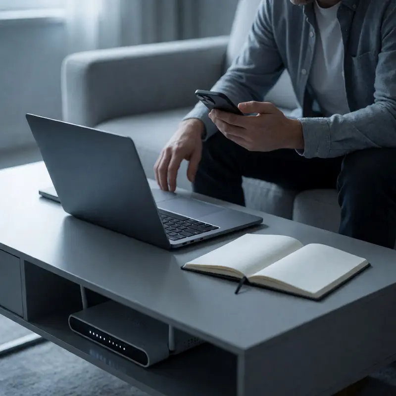 A seller compares devices to eliminate session and browser problems.