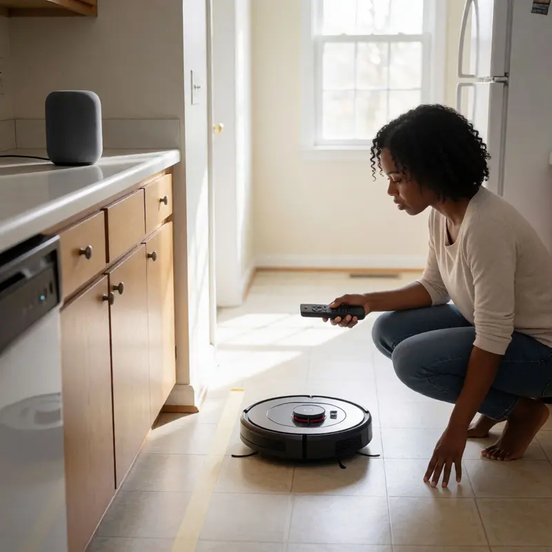 Testing which robot vacuum controls still work without cloud access.